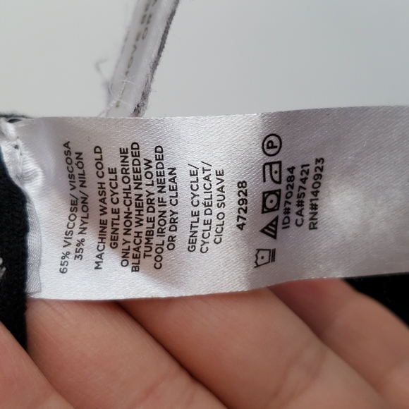 LOFT black tie at back short sleeved sweater - Picture 7 of 10